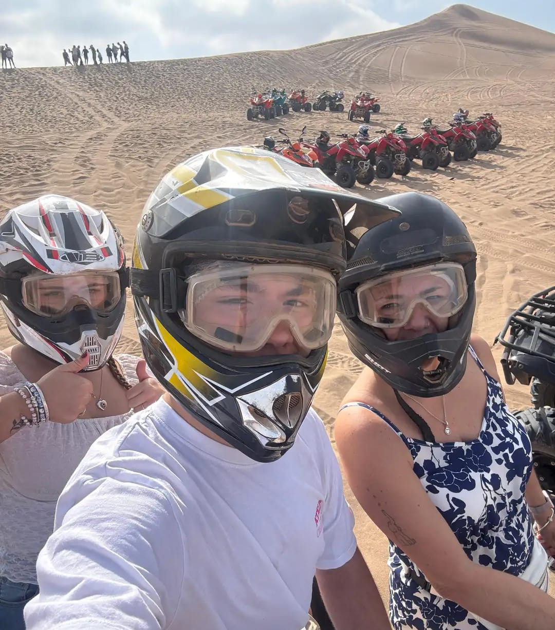 Desert and beach quad biking route near Agadir