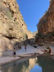 Paradise Valley natural pool and valley scenery
